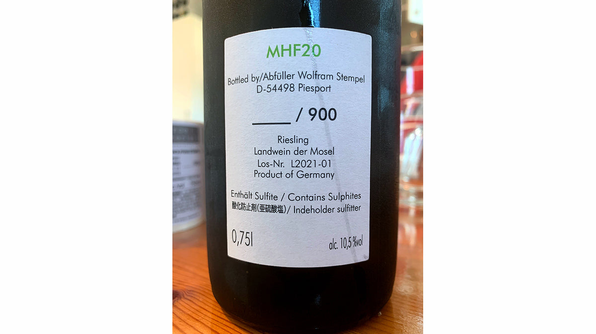 Wolfram Stempel: psychedelic Mosel Riesling vapor: finding authenticity in the avant-garde